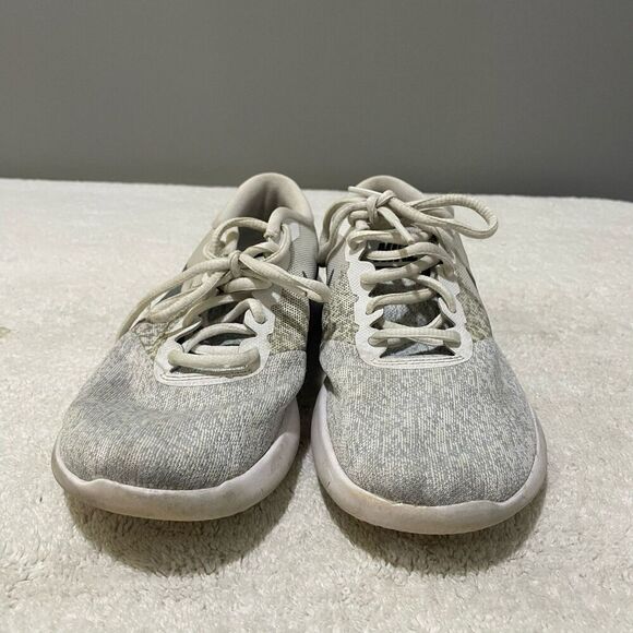 Nike Flex Contact Women White Cool Gray Sneakers Size 6.5 Athletic Running Shoes - Picture 9 of 12